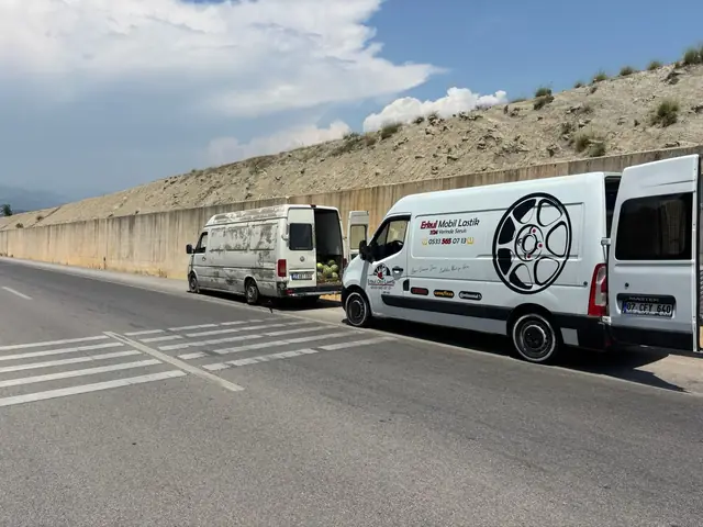 Şehirlerarası yolda yerinde lastik servisi